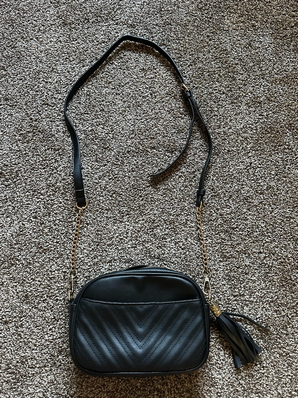 Black crossbody bag